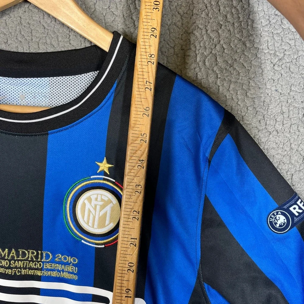 Nike Inter Milan 2010 Champions League Final Sneijder 10 Jersey Long Sleeve L